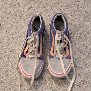 Vans Purple and Orange Sneakers